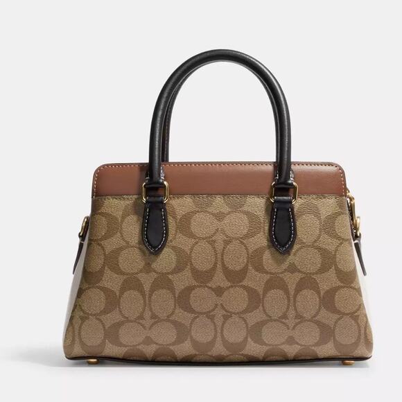 NWT Coach Mini Darcie Carryall Bag In Colorblock Signature Canvas Purse980 - Picture 9 of 13